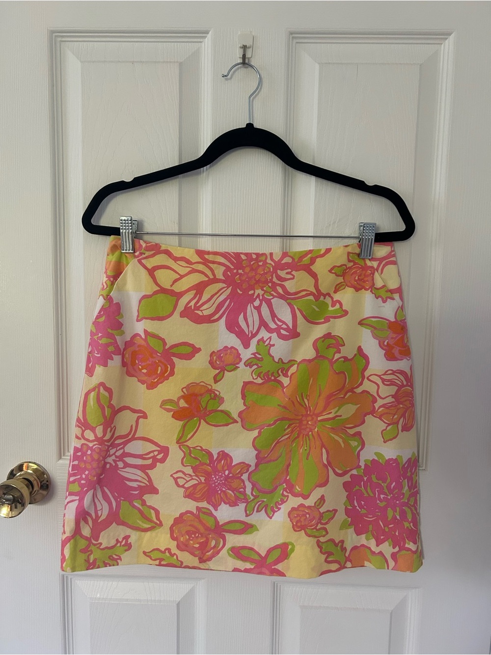 Lilly Pulitzer Floral Linen Mini Skirt Size 6